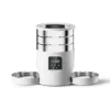 4.5L Smart Pet Feeder WiFi/Button Stainless Steel Bowls