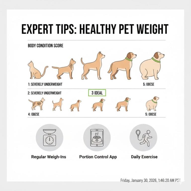 Expert tips on how to keep your pet at a healthy weight using a BCS chart