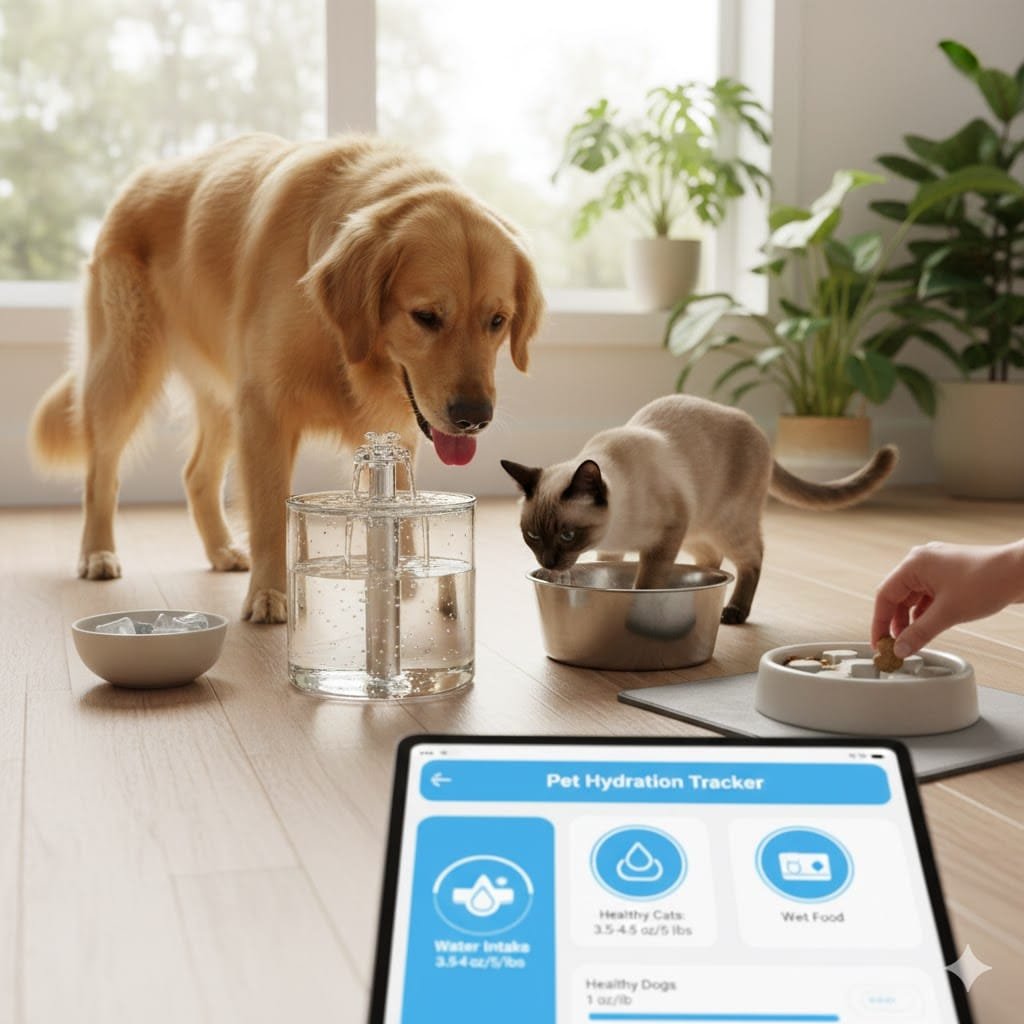 Pet Hydration strategies for healthy cats and dogs