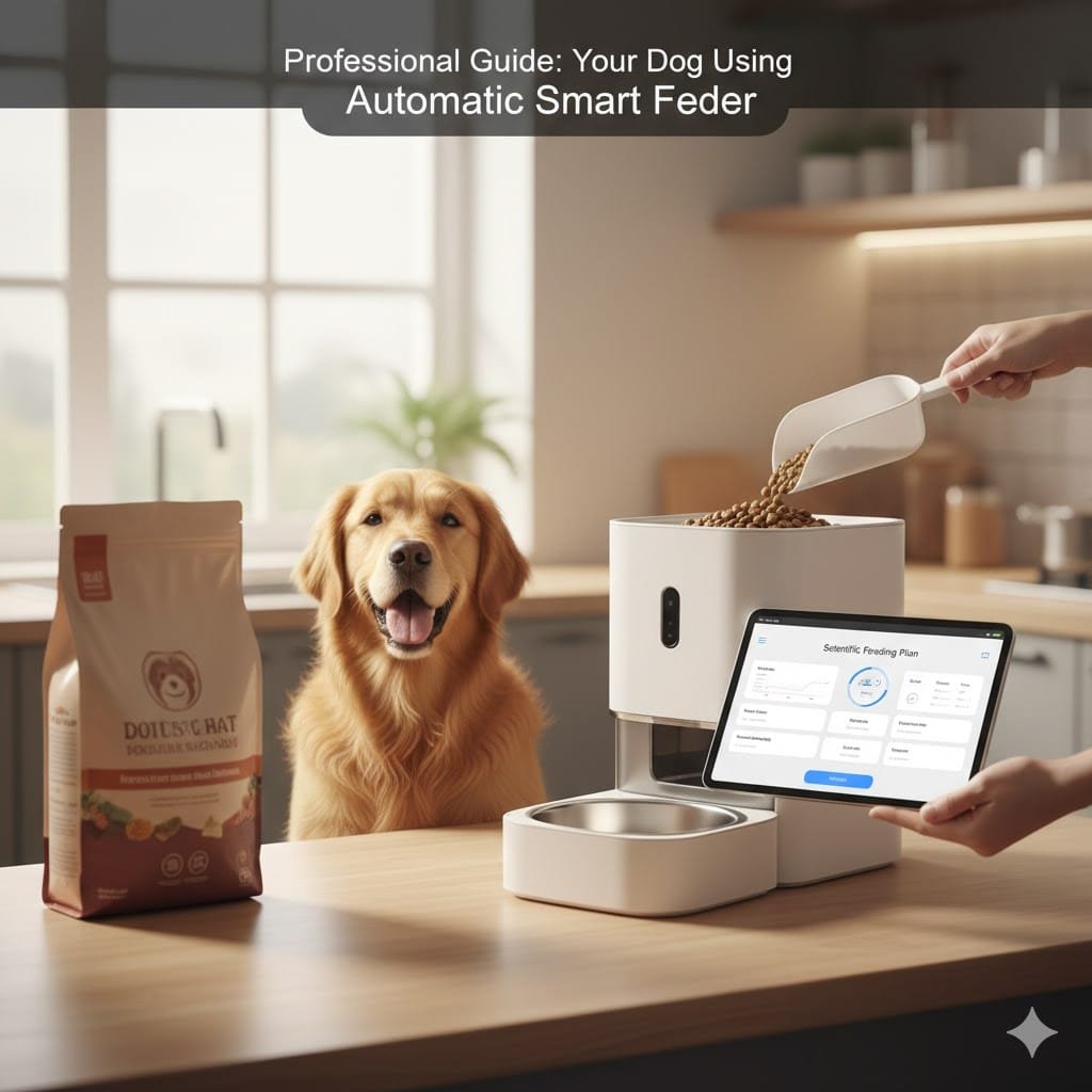 A professional guide on how to feed your dog using an automatic smart feeder