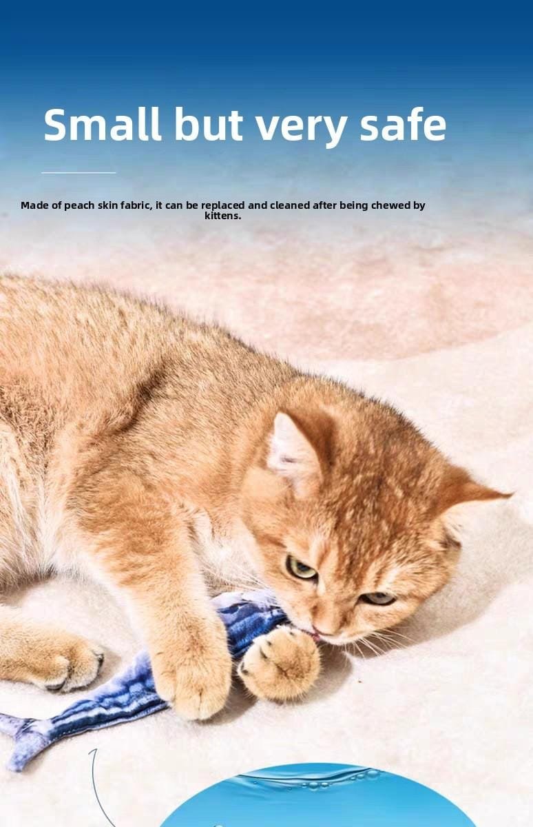 pacific saury fish cat toys for indoor cats