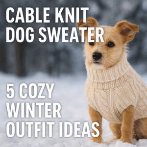 Cable Knit Dog Sweater