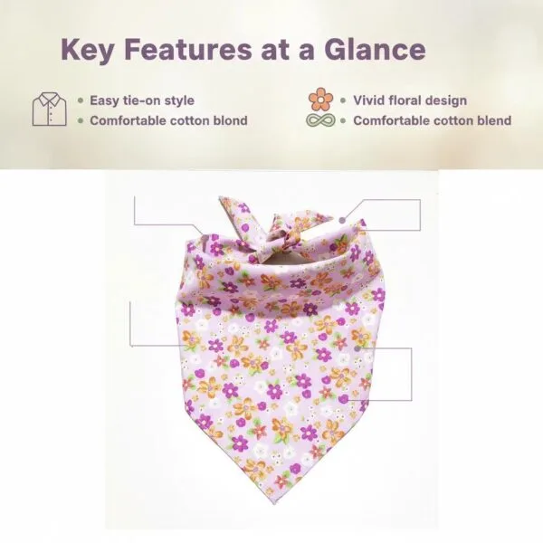 golden retriever wearing dog bandanas pink floral triangle bandana outdoors golden retriever wearing dog bandanas pink floral triangle bandana outdoors