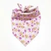 golden retriever wearing dog bandanas pink floral triangle bandana outdoors golden retriever wearing dog bandanas pink floral triangle bandana outdoors