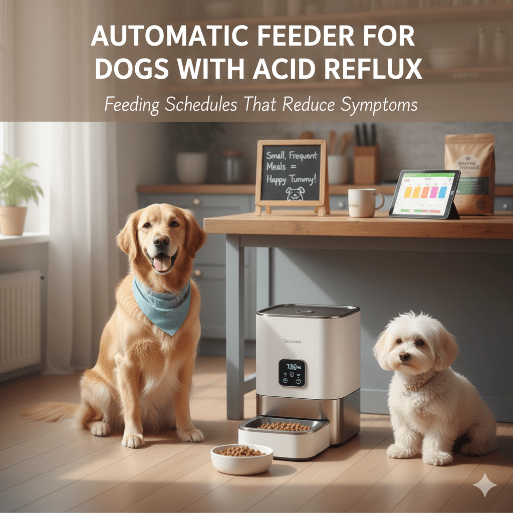 automatic feeder for dogs with acid reflux