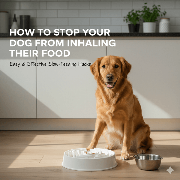 how to stop my dog from inhaling his food