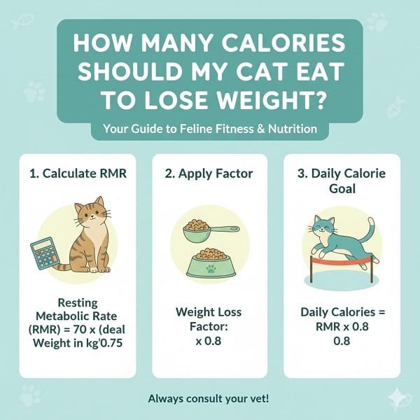 how many calories should my cat eat to lose weight