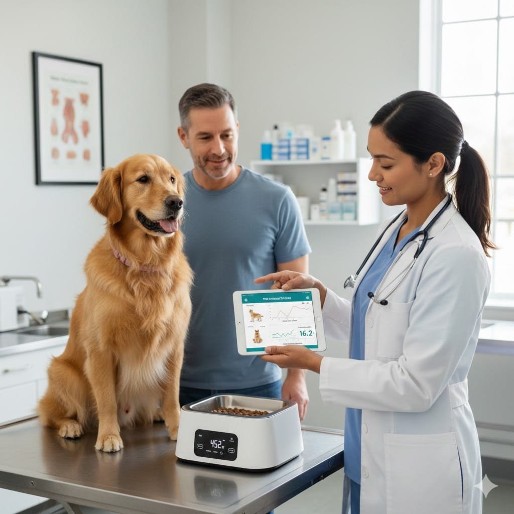 Implementing a professional feeding schedule for overweight indoor cats