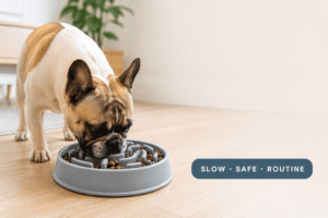 small breed automatic dog feeder cover image with portion routine control badge