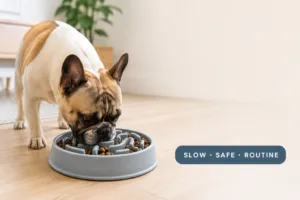 small breed automatic dog feeder cover image with portion routine control badge
