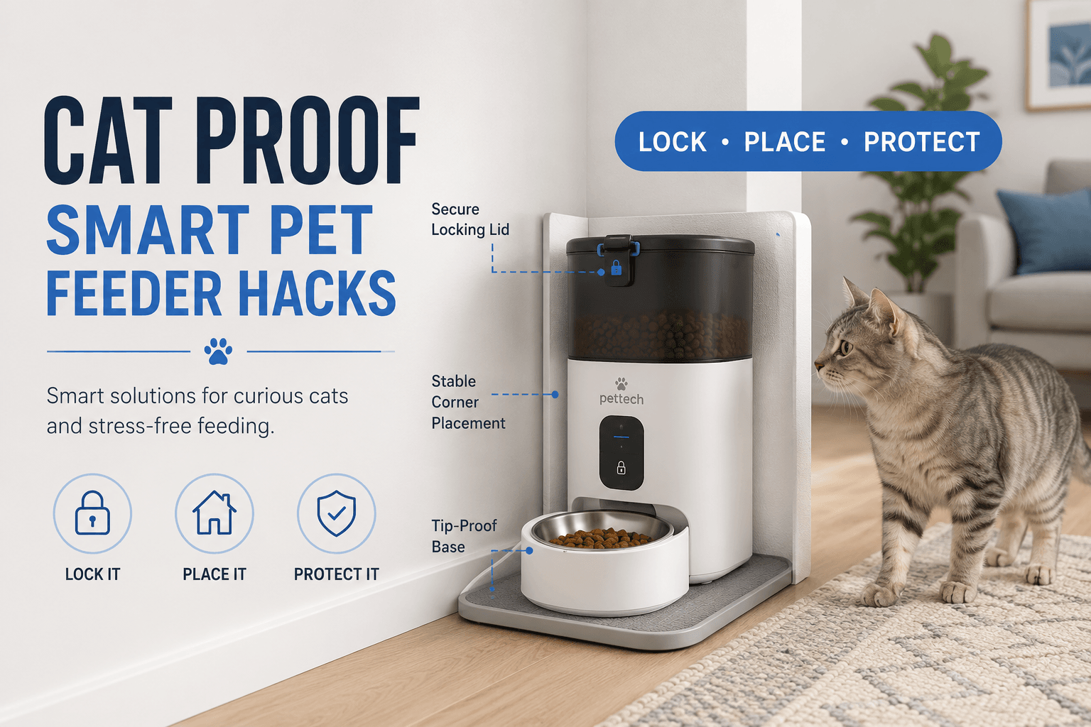 cat proof smart pet feeder hacks cover image with lock place protect badge