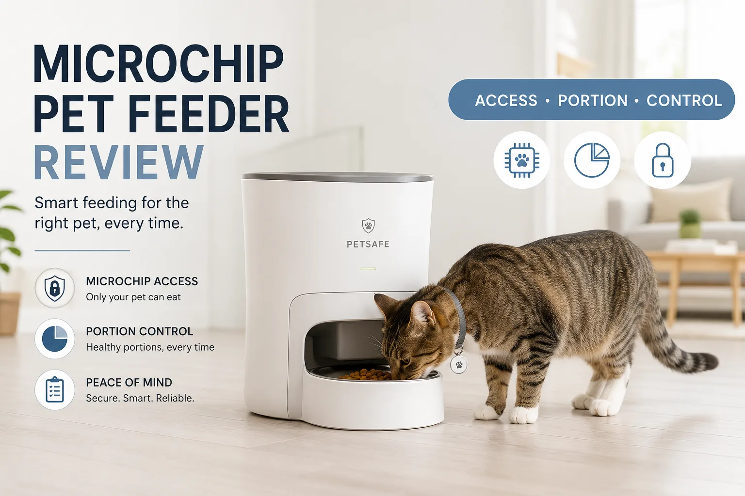 microchip pet feeder review cover image with access portion control badge