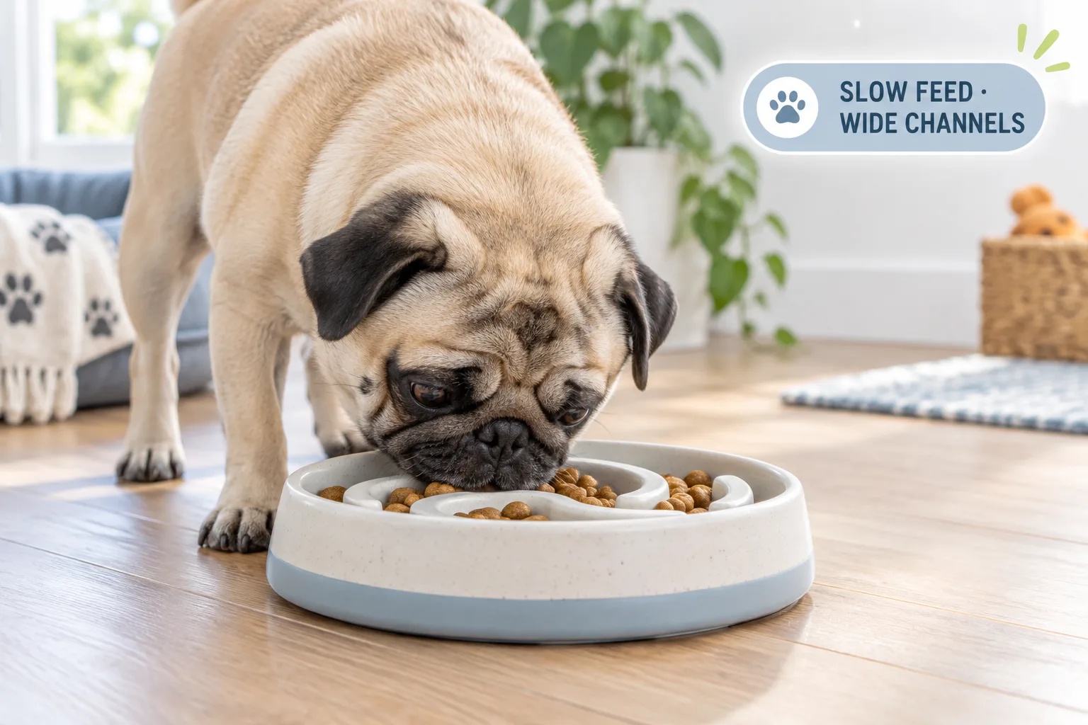 slow feeder bowl for pugs