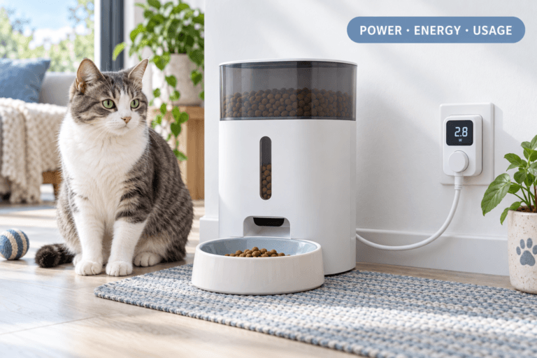 smart pet feeder power consumption