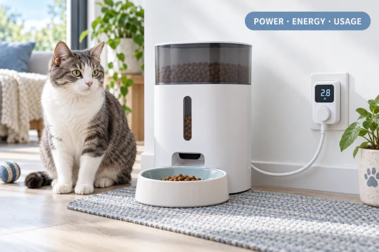 smart pet feeder power consumption